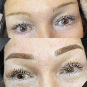 Hybrid Brow before and after